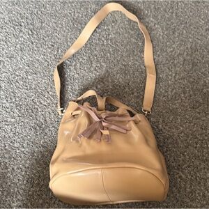 Kc jagger Elegant Tan Leather Shoulder Bag